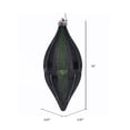 thumbnail image 2 of Vickerman 10" Moss Green Candy Glitter Shuttle Christmas Ornament, Pack of 2, 2 of 3