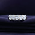 thumbnail image 3 of AFFY 5 Stone Diamond Engagement Ring for Women, 6X4MM Oval Cut Lab Grown Diamond Half Eternity Wedding Band In 14K Solid Yellow Gold Jewelry Gift for Her (VS-SI Clarity, 2.00 Cttw) Ring Size-8.5, 3 of 5
