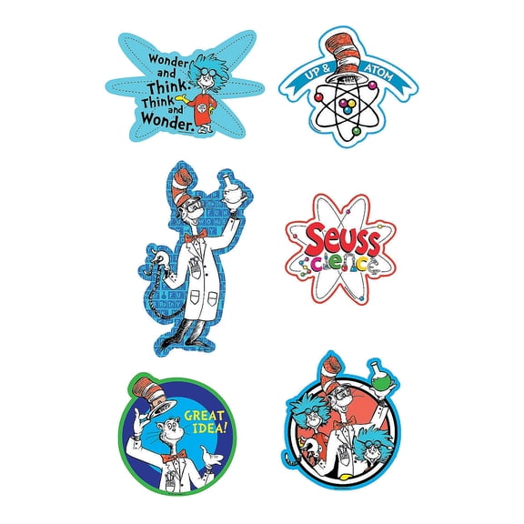 Dr Seuss Science Cutouts - Party Decor - 6 Pieces