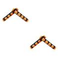 thumbnail image 2 of Guardoinrt 1 Paire Poignée de Guidon Moto Moto Manchon de Poignée Accessoires Automobile Orange 2Ensemble, 2 of 6