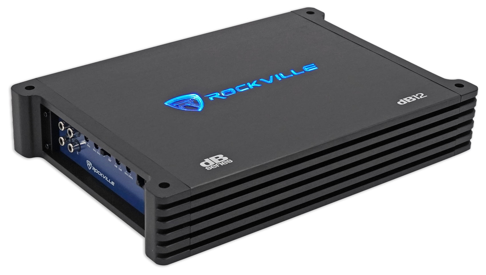 Rockville dB12 Mono Class D Car Amplifier 2000W Peak 500W RMS at 2 Ohm, Subwoofer Amp
