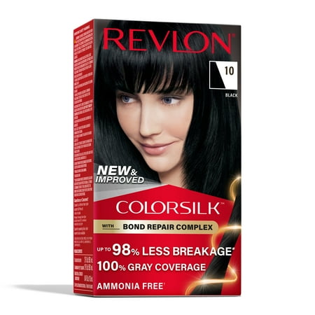 UPC 309970185015 product image for Revlon ColorSilk Permanent Hair Color  Bond Repair Complex  10 Black  1 pack | upcitemdb.com