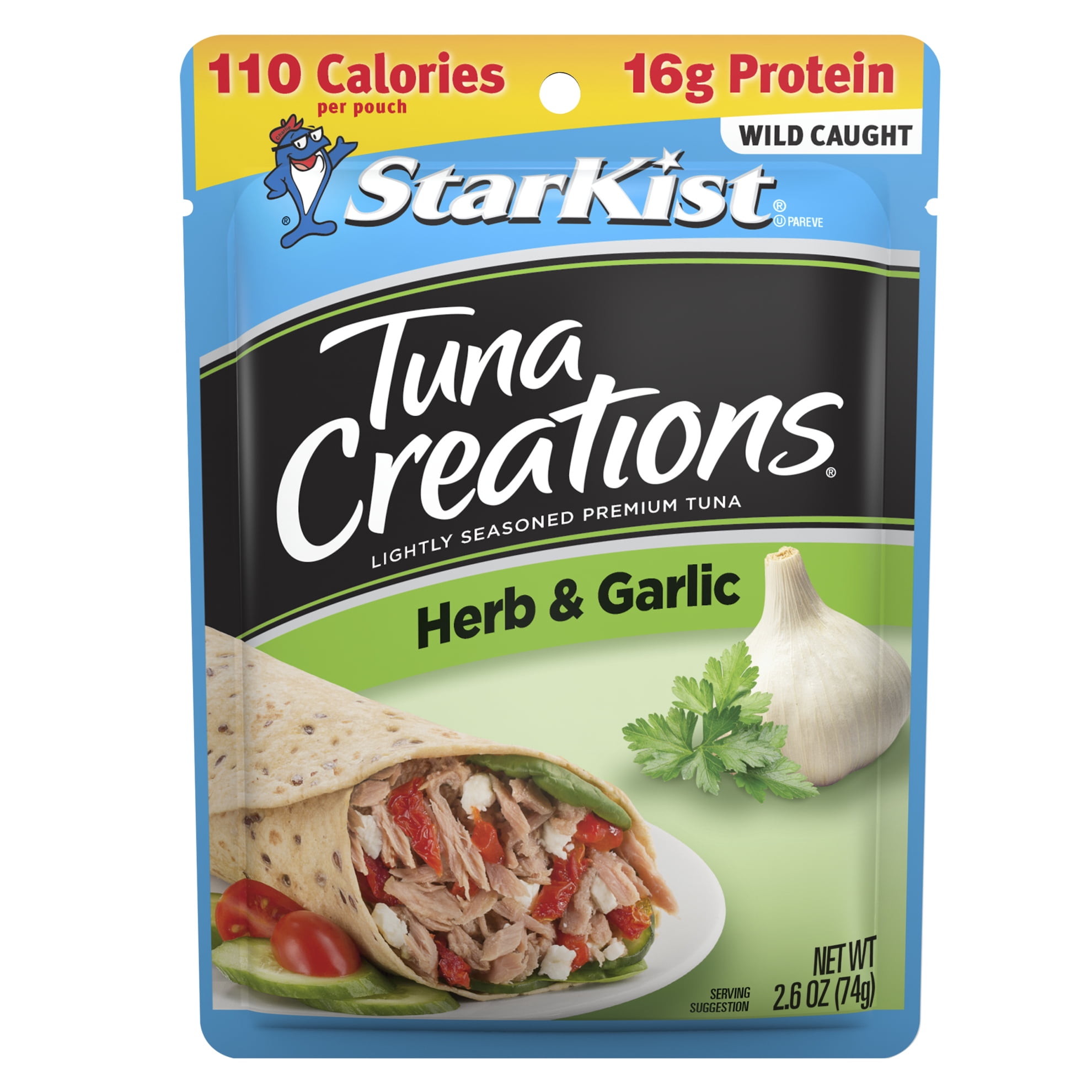 StarKist Tuna Creations, Herb and Garlic, 2.6 oz Pouch