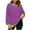 Purple, variant on aidice Shirts for Women Casual Crewneck Long Sleeve Loose Striped Side Split Drop Shoulder Blouses Tops