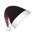 thumbnail image 2 of Salouo Pink Glitter Sparkles A for Christmas Hat for Kids Xmas Holiday Hat Santa Hat for Boys & Girls Festive Headwear Accessories Fit for Christmas/ New Year/Holiday/Party, 2 of 6