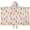 Princess and Leaf Beige Pattern, variant on Princess and Leaf Beige Pattern Teens Hooded Bath Towel Wrap for Ages 3 To 12,Quick Dry Lightweight Soft Microfiber Bath Beach Pool