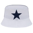 thumbnail image 2 of Men's New Era White Dallas Cowboys Helmet Bucket Hat, 2 of 4