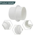 thumbnail image 2 of PVC Check Valve for Bathroom Kitchen Ventilation Round Pipe Backdraft Damper Prevents Reverse Irrigation Backflow Prevention, 2 of 9