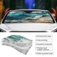 thumbnail image 3 of Kdxio Blue Ocean Waves Print Front Windshield Sun Shade,Folding Auto Sunshade for Car Truck SUV-Medium, 3 of 5