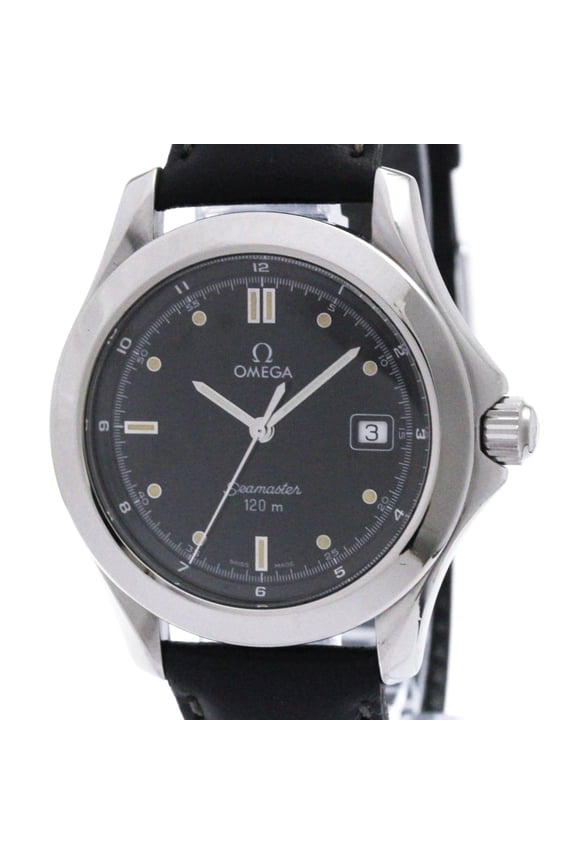 Pre-Owned OMEGA Seamaster 120M Stainless Steel Quartz Mens Watch 2511.50 Polished