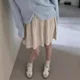 thumbnail image 5 of Minivestido adelgazante de cintura alta gris versátil para mujer, recién llegado, otoño/invierno 2024, estilo elegante de punto en forma de A, 5 of 5