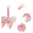 thumbnail image 3 of Unique Bargains 1 Pc Bow Bag Extender Chain for Travelling Pink Alloy Polyester, 3 of 5