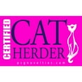 thumbnail image 3 of CafePress - Cat Herder 2 Fusia Web T Shirt - Men's White Classic Cotton T-Shirts, 3 of 4