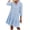 Blue, variant on Sentmoon Button Womens Dresses Long Sleeve Holiday Dresses for Women Casual Fashion Plaid Short Dresses,Loose Flowy Workout Womens Fashion Blue XL