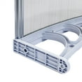 thumbnail image 6 of Tcbosik 40" x 32" Window Door Overhang Awning, Entry Door Exterior Awning Cover for Rain and Snow Protection, Transparent & White Holder, 6 of 8