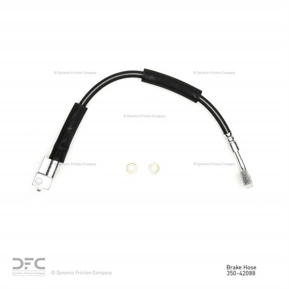 Front Left Dynamic Friction Company Brake Line Hose 350-42088 Fits select: 1997-2006 JEEP WRANGLER / TJ, 1990-2001 JEEP CHEROKEE