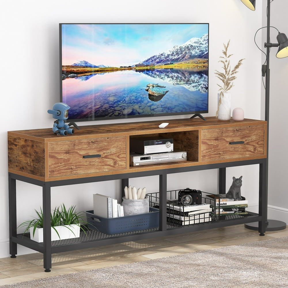 Tribesigns TV Stand for TVs up to 65", 3Tier TV Console Table with 2