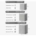 thumbnail image 2 of Djiypn Storage Bags 1 Pack Large Blanket Clothes Organization and Storage Containers for Comforters,Bedding, Foldable Organizer with Reinforced Handle, Clear Window, Sturdy Zippers, 2 of 9