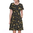 thumbnail image 1 of Vsdgher Robes Midi Maxi Décontractées pour Femmes Été 2025 Manches Courtes Légères Col Rond Robe de Plage, 1 of 6