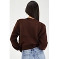 thumbnail image 3 of Suéter tejido de punto Juvenil Roman Fashion 6906 Cafe S-JIR-0906-CAFÃ, 3 of 6