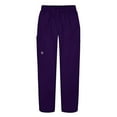 thumbnail image 2 of Sivvan Women's Scrub Set - Multi Pocket Cargo Pants & Stylish Mock Wrap Top, 2 of 5
