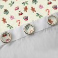 thumbnail image 4 of Homewish Christmas Themem Ice Cream Curtains Pack of 2 (42x84 Each),Merry Xmas Curtains Blackout,Cute Gingerbread Man Bedroom Curtains For Kids,Luxury Bedroom Decor, 4 of 6