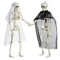 thumbnail image 1 of House  Skull Skeleton Decoration Simulated Human Plastic Bones Haunted House Decorative Skeleton Props, 1 of 7