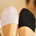 thumbnail image 3 of Women Toe Topper Half Socks 5 pairs Low Cut Soft Cotton Elastic Socks, 3 of 6