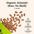 Organic Almonds MMF7 (Raw, No Shell) 2 Lb Bag, Healthy