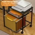Rolling File with Storage Drawers, Mobile Filing on