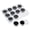 Black, variant on LAIQIEN Transparent Plastic Foam Lined Ring Jewelry Storage Case For Loose Diamonds Gems