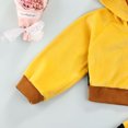 thumbnail image 5 of Toddler Baby Girl Zipper Hoodie Jackets Long Sleeve Hooded Sweatshirt Coat with Pant Trousers Set, 5 of 7