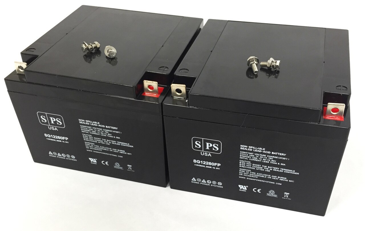SPS Brand 12V 26Ah Replacement battery for Lawn Mower Black & Decker
