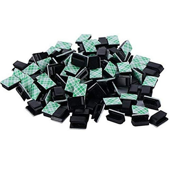 25PCS Adhesive Cable Clips,Cable Wire Management,for Car,Office and Home
