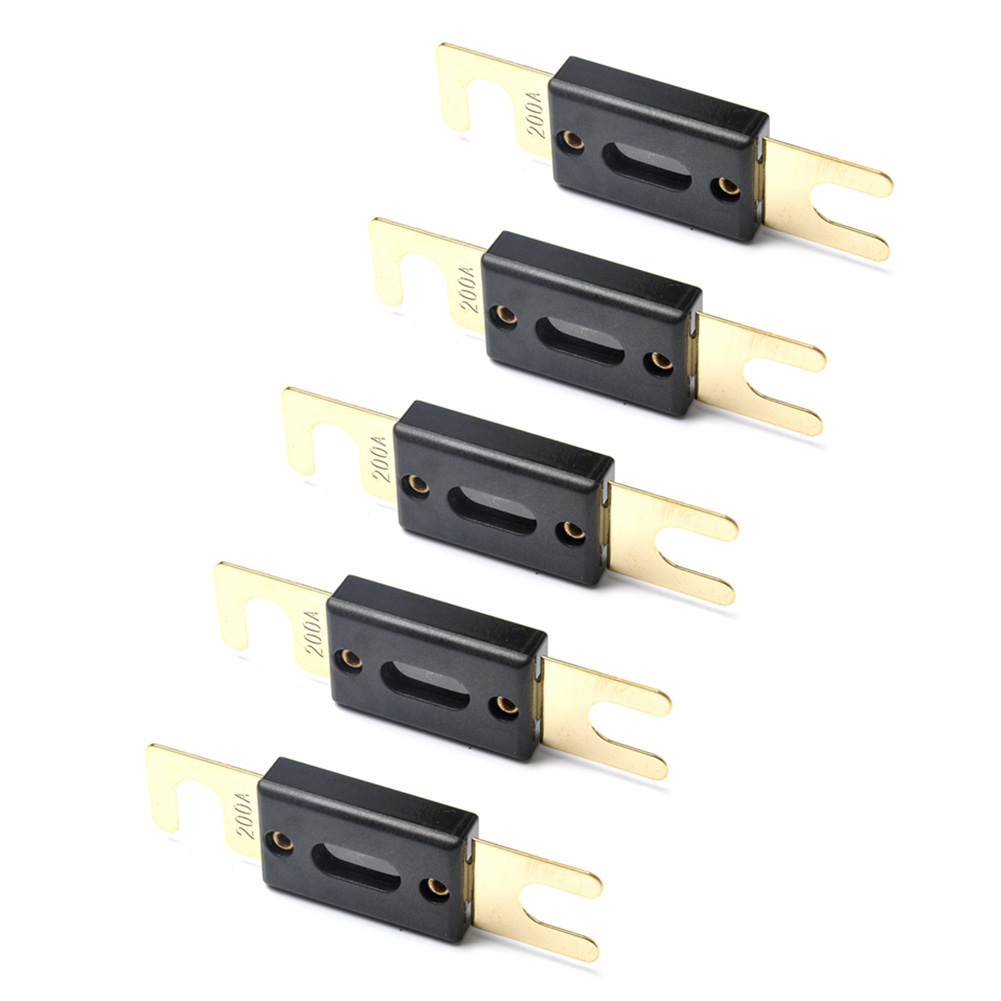 Mymisisa 5x ANL Gold Plated Bolt Car Fuses Mini Truck Stereo Audio