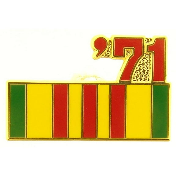 Eagle Emblems P14799 Pin - Ribbon, Vietnam, 71 ft. - 0.88 in.