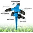 thumbnail image 2 of Sprinklers for Lawn, Garden Water Sprinkler for Yard, Lawn Sprinkler 360 Degree Rotating for Yard Large Area Coverage, Garden Sprinklers for Plant Irrigation and Kids Playing - Blue, 2 of 7