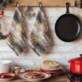 thumbnail image 6 of Retro Minimalist Art Kitchen Towels Set of 2, Abstract Bohemia Aesthetics Brown Beige Absorbent Dish Towels for Kitchen, Microfiber Hand Towel, Quick Drying Tea Towel for Cleaning Dishcloths, 6 of 7
