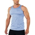 thumbnail image 1 of adviicd Tank Tops Men Gym Mens Tank Top Soft Performance Boxing Gym Shirts Plain Muscle Tee Light Blue,XXXL, 1 of 4