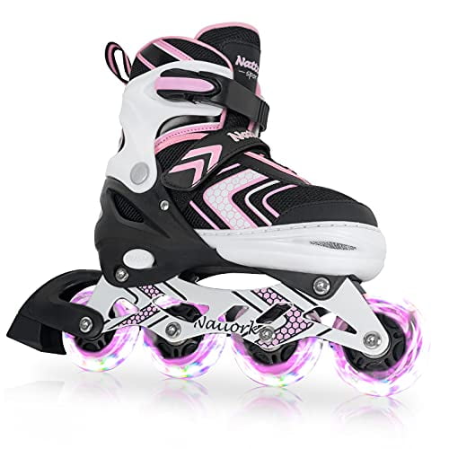 Adjustable Size Details about   Roller Skates for Kids 4 Wheels Children Boys Girls Beginner 