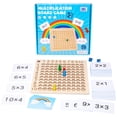 thumbnail image 2 of Juguetes de aprendizaje de madera Tablero de multiplicación aritmética Montessori para niños de 7 a 14 años Ndcxsfigh libre de BPA, 2 of 9