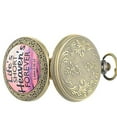 thumbnail image 5 of Life's Short Heavens for Ever Pocket Watch Anti-Tarnish  Christian Religion Watch,  PW-29, 5 of 7