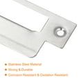 thumbnail image 4 of Uxcell 2Pcs 145mm x 40mm 201 Stainless Steel Door Latch Deadbolt Strike Plate, Silver, 4 of 6
