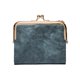 thumbnail image 1 of Cartera para mujer Pequeña Rfid Damas Compact Bifold Leather Vintage Monedero con cremallera y Kiss Lock MFZFUKR BST3005549-3, 1 of 6