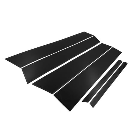 - 6pcs Pillar Post Cover Trim Car Center Window Decorative Strip PC Black for KIA K5 2011-2015
