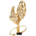 thumbnail image 5 of Matashi 24K Gold Plated Crystal Studded Rooster Ornament with Clear Crystals, 5 of 8