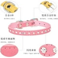 thumbnail image 5 of Minzimin Pink Rhinestone Dog Collars for Small Dogs, Pretty Bling Diamond Puppy Collar Crystal Sparkly Glitter Jewel Girls Cat Collars for XXS Xs Small Medium Pet Female Dogs Kitten, 5 of 5