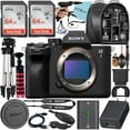 thumbnail image 1 of Sony Alpha a7 IV Mirrorless Digital Camera (Body Only) + SanDisk 64GB Card + Backpack + Tripod + ZeeTech Accessory Bundle, 1 of 8