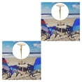 thumbnail image 4 of Maytalsory Convenient Beach Camping Trip Wine Glass Holder Serve Plate Stand Outdoor Wine Table Style A 2Set, 4 of 6