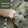 thumbnail image 4 of Nylon Elastic Watch Strap Parachute Style Watch Band 18mm 20mm 22mm Premium Striped Nylon One-Piece Watchband Smartwatch Band Replacement Strap for Men Women, 4 of 7